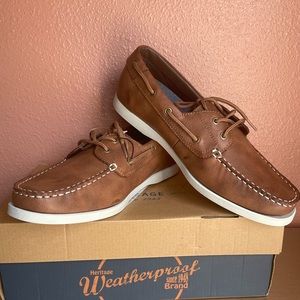 Weatherproof Men’s Benny Brown Boatshoes | Size 9